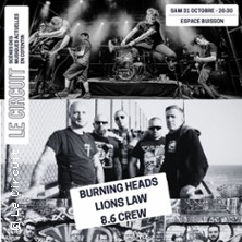 Burning Heads + 8.6 Crew + Lions Law - Punk sur Cherbourg